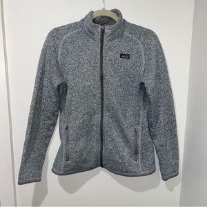 Patagonia Kids Girl Better Sweater Fleece Jacket Grey Stonewash XXL 16-18